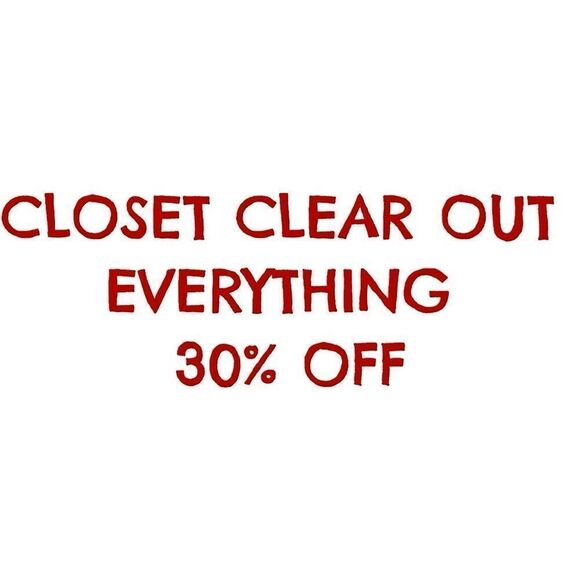 CLOSET CLEAN OUT 30% OFF EVERY ITEM IN MY CLOSET - Picture 1 of 1